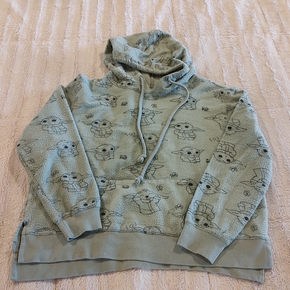 Star Wars Olive Green Baby Yoda Hoodie